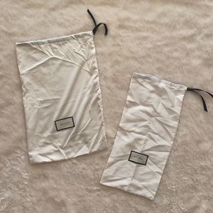Authentic Gucci dust bags bundle of 2